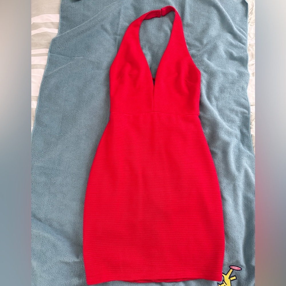 Halter mini dress